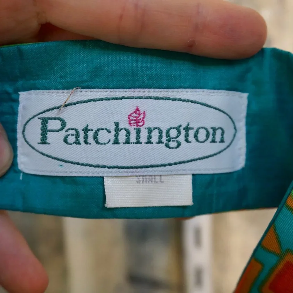 💚 VINTAGE PATCHINGTON Graphic Velcro Belt (S)